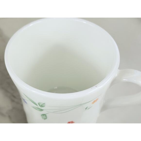 Corelle English Meadow Coffee Mug Teacup 8oz Corning Glass 80s Swirl Pattern x6 - Picture 13 of 13